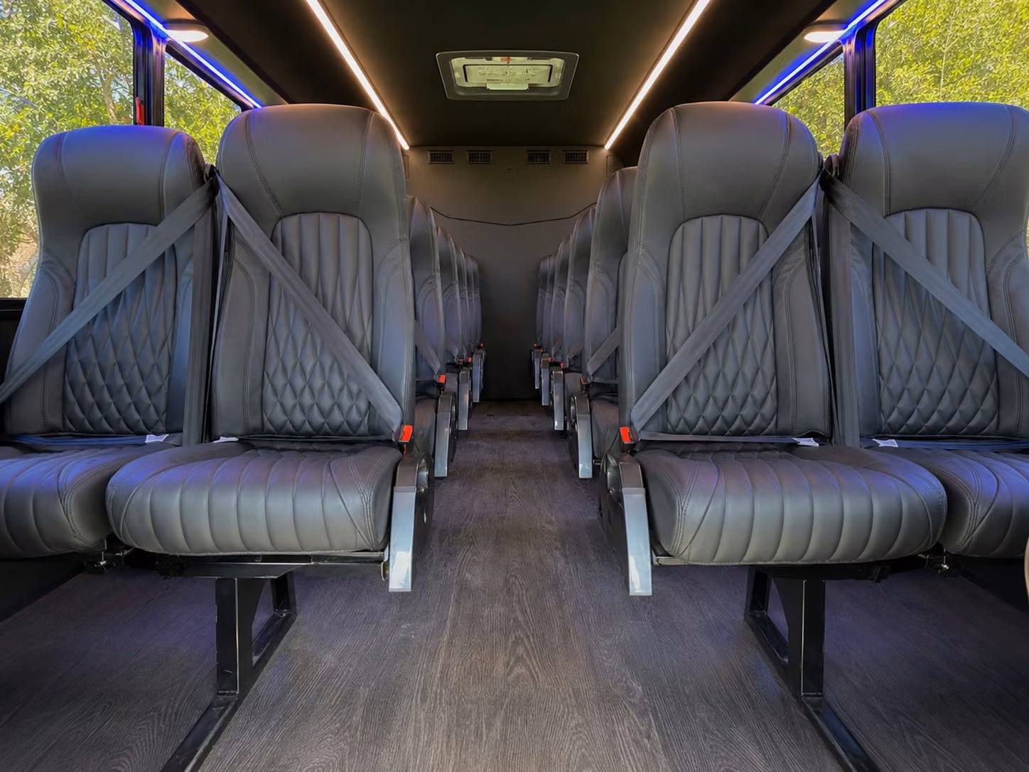 18 passenger minibus inside