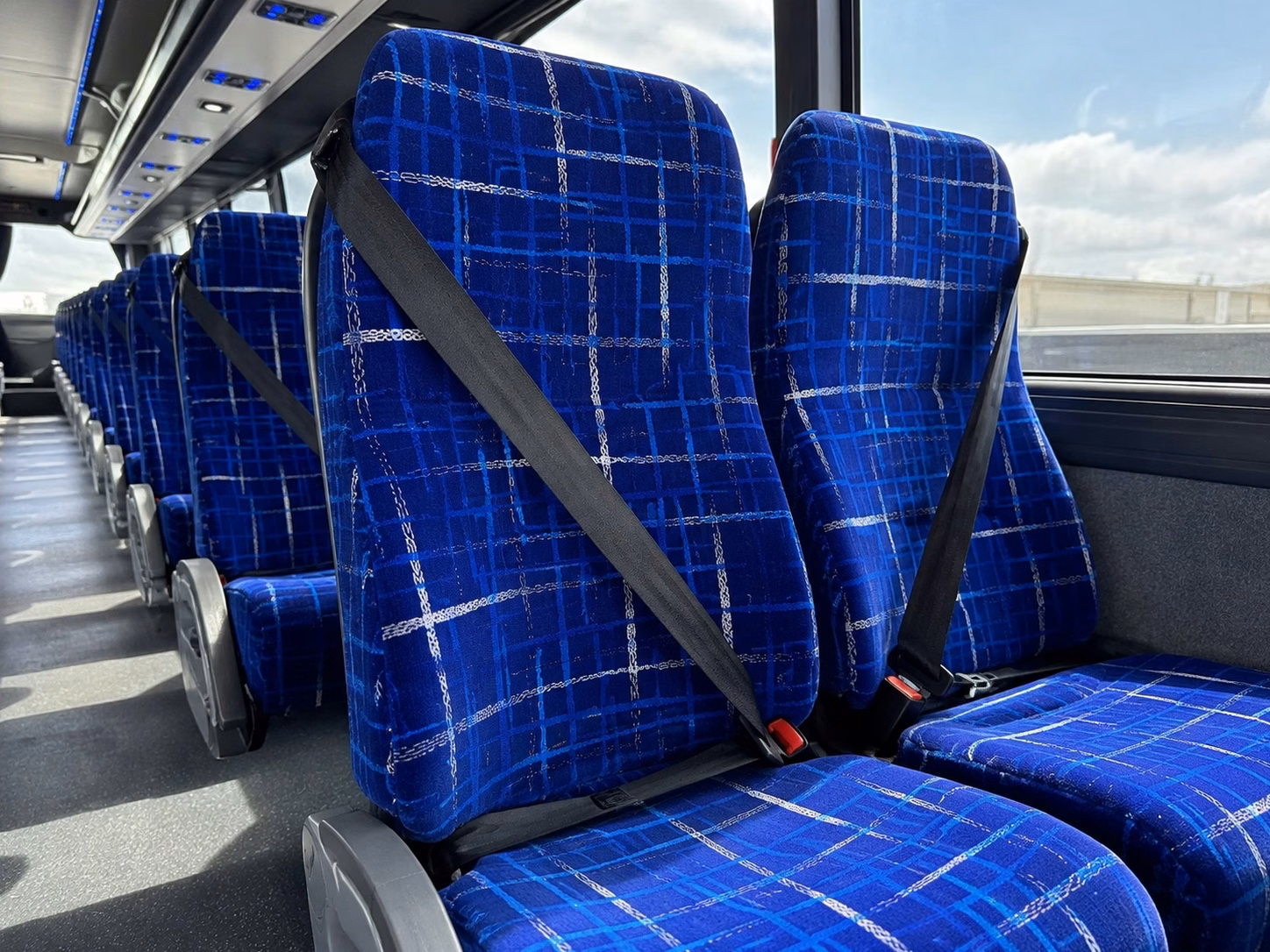 baton rouge charter bus rental interior